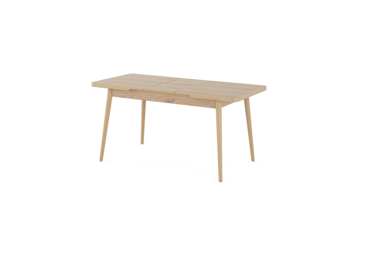 Beige Butterfly Extendable Dining Table