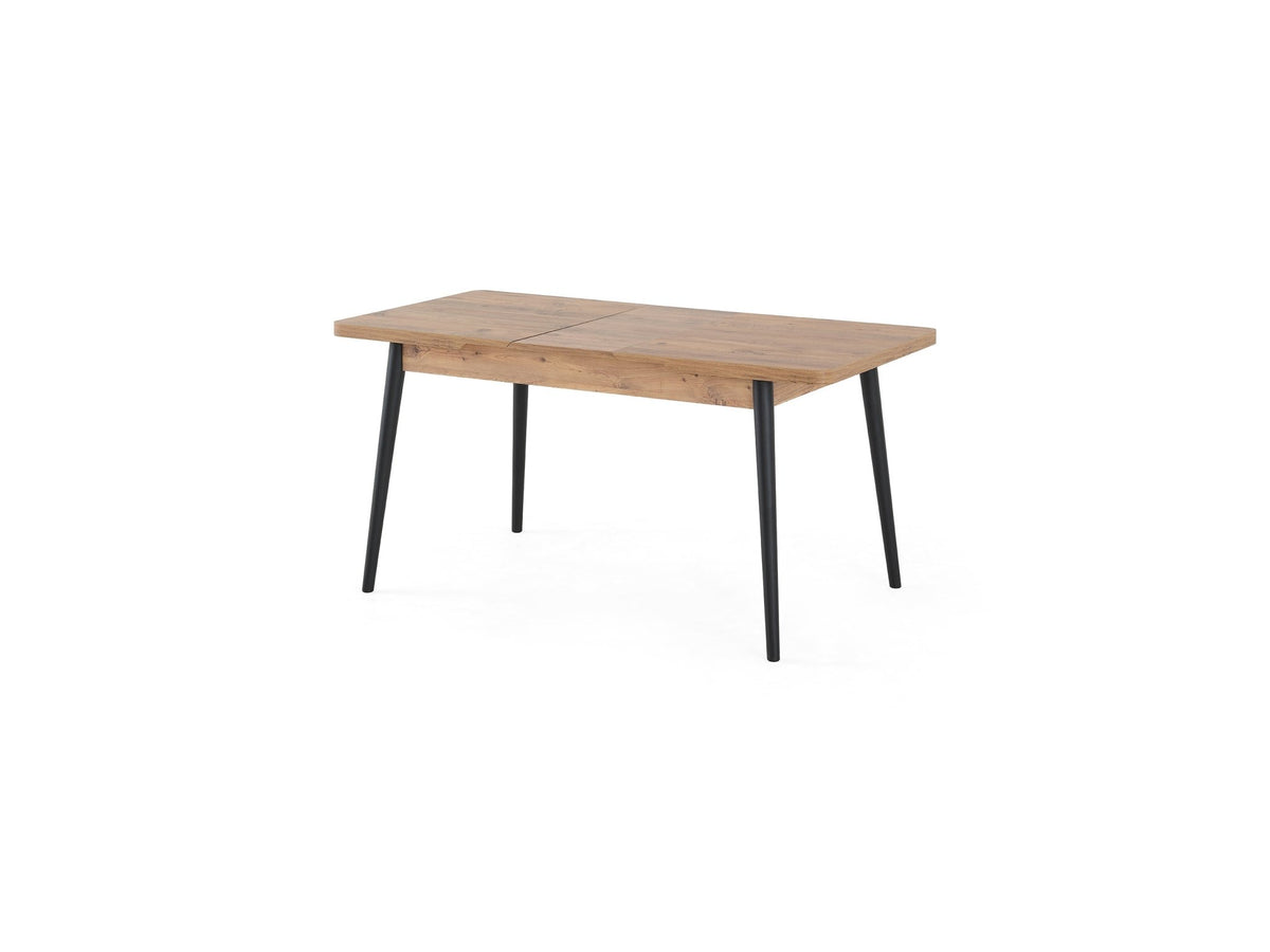 Black & Brown Butterfly Extendable Dining Table