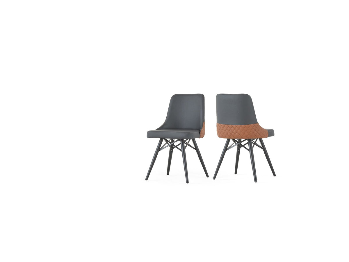 Black & Brown Butterfly Extendable Dining Table