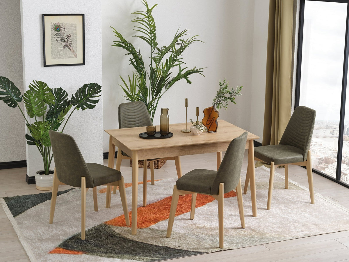 Blossom Brown Classic Extendable Dining Table