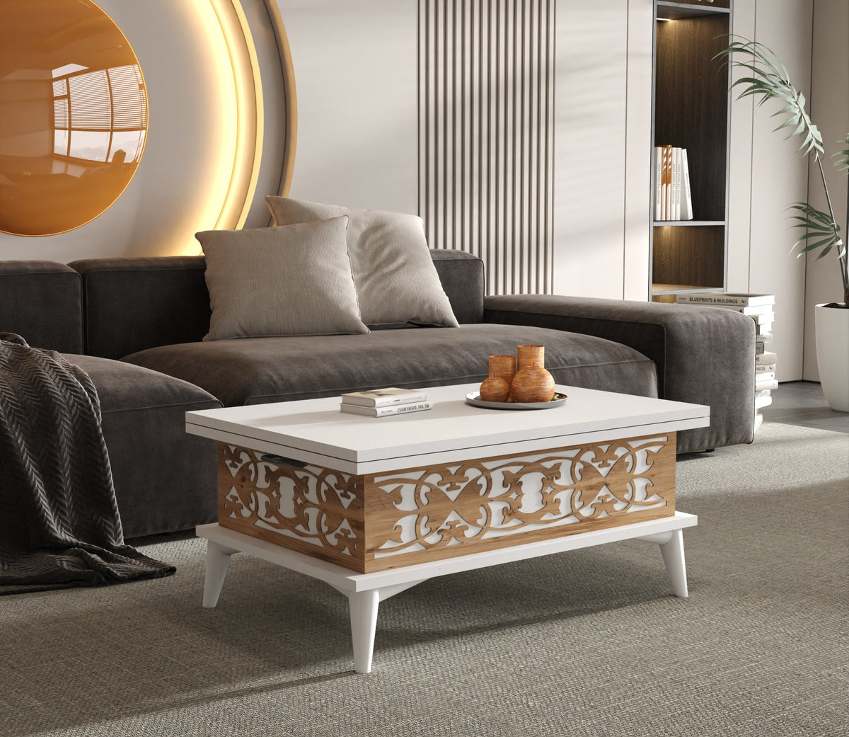 Magic Star Extendable Coffee & Dining Table 6 in 1