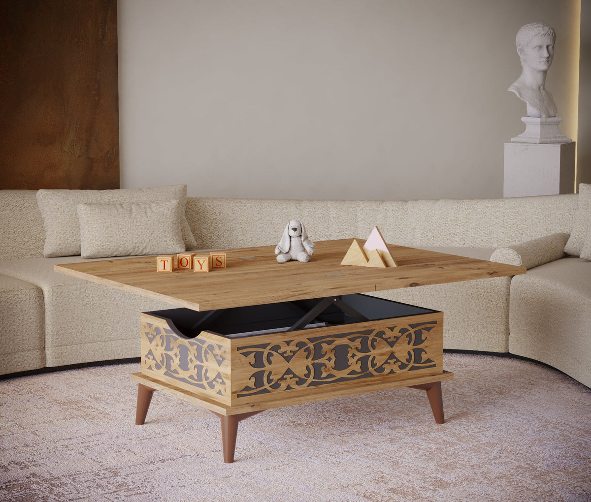 Magic Stone Extendable Coffee & Dining Table 6 in 1
