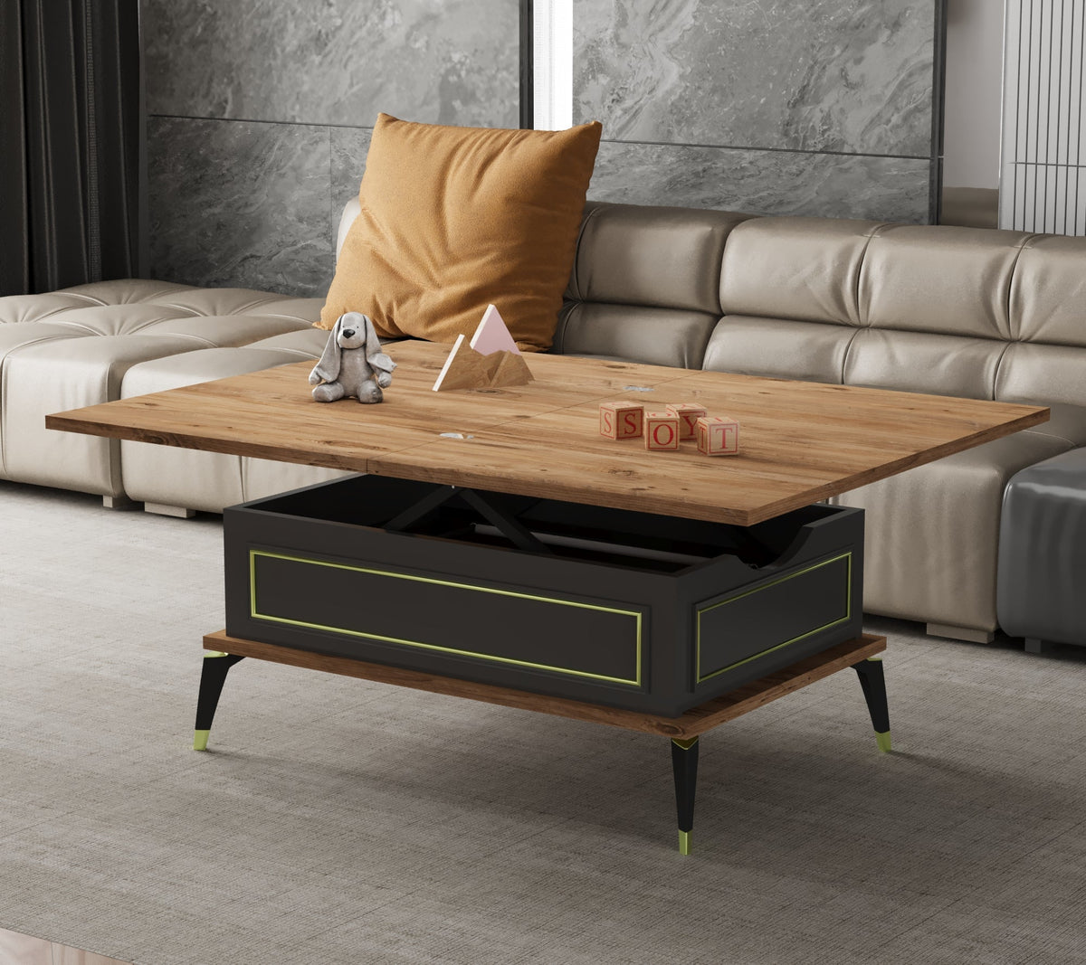 Magic Menta Extendable Coffee & Dining Table 6 in 1