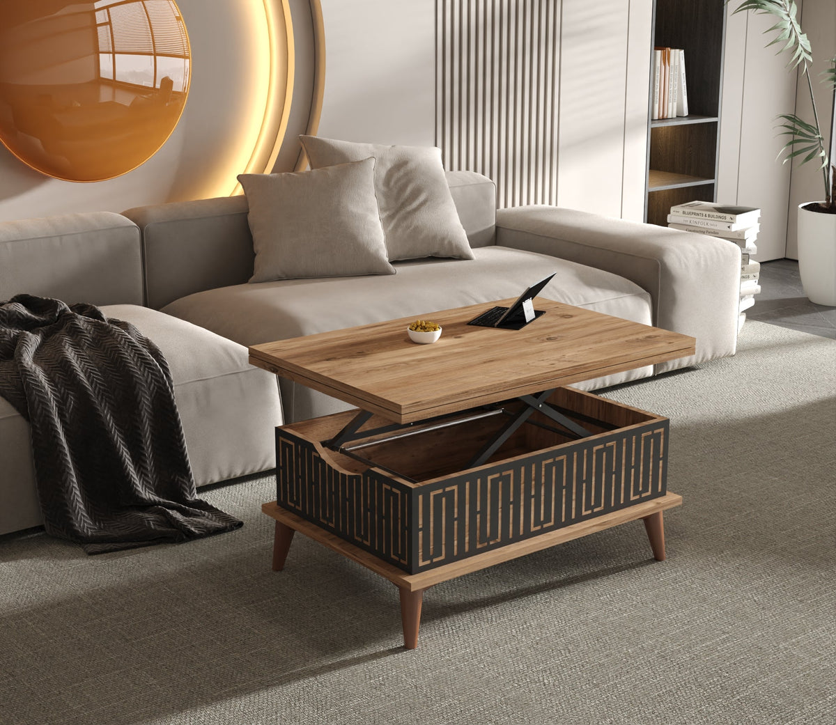 Magic City Extendable Coffee & Dining Table 6 in 1    