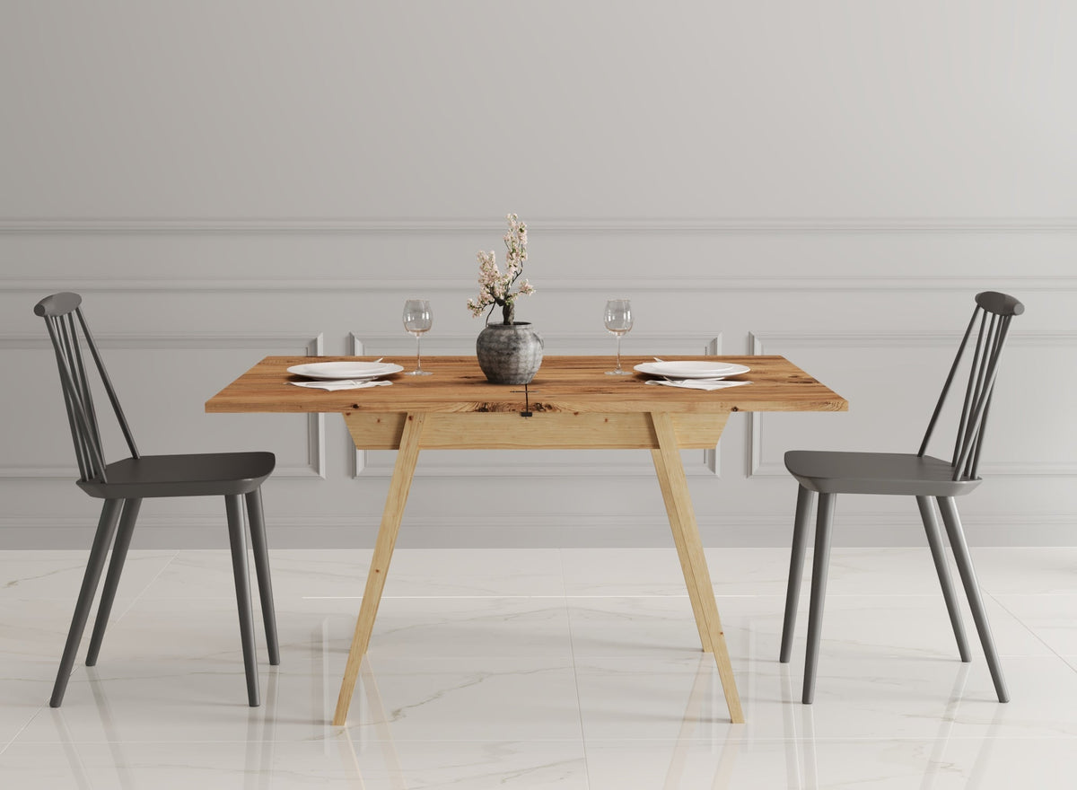 Ottara Rustic Extendable Dining Table with Storage