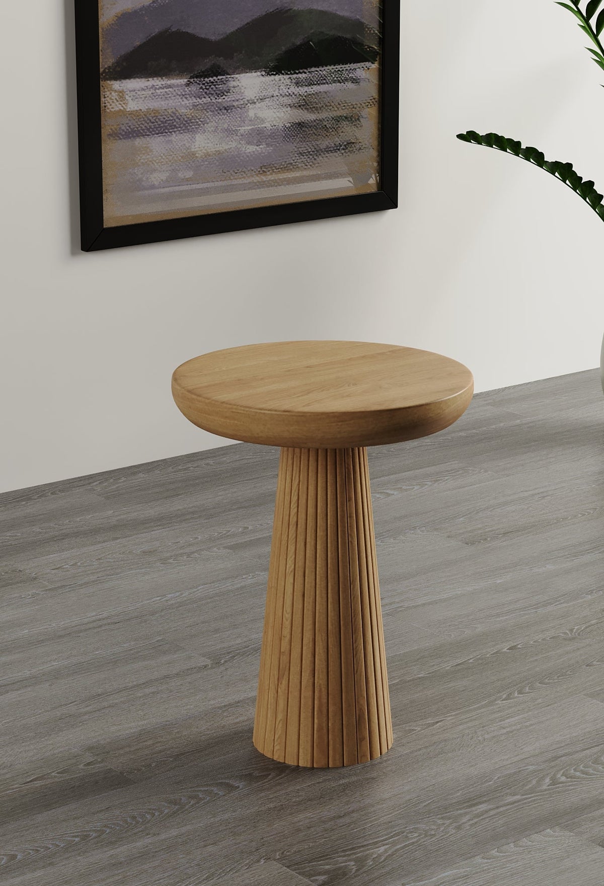 Ottawa Natural Mushroom Round Nested & Side Table Side Table Medium  