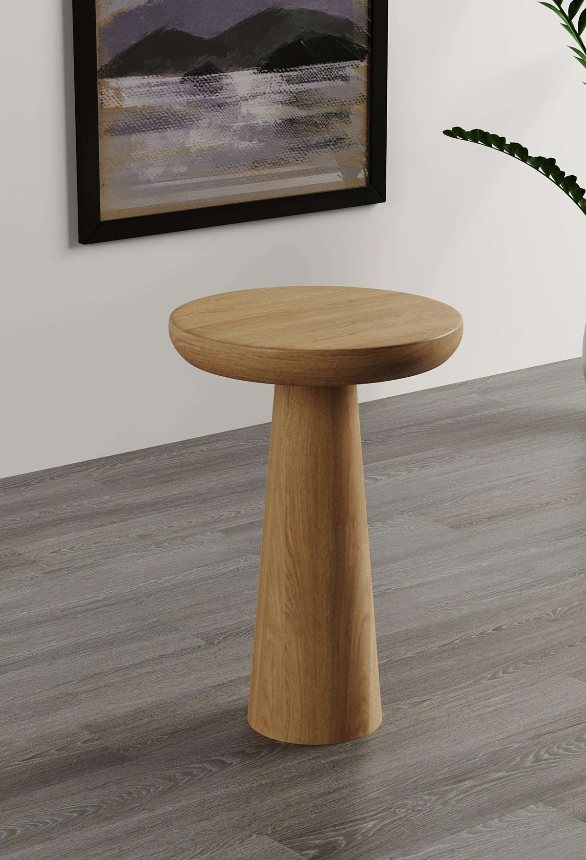 Vera Natural Mushroom Round Nested & Side Table  Large  