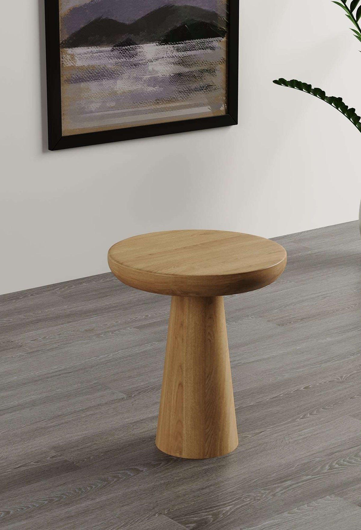 Vera Natural Mushroom Round Nested & Side Table  Small  