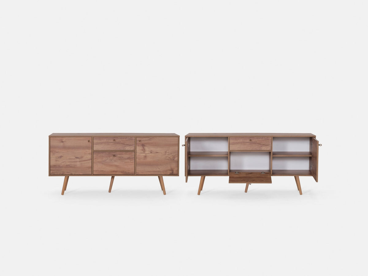 Wood Butterfly Extendable Dining Table
